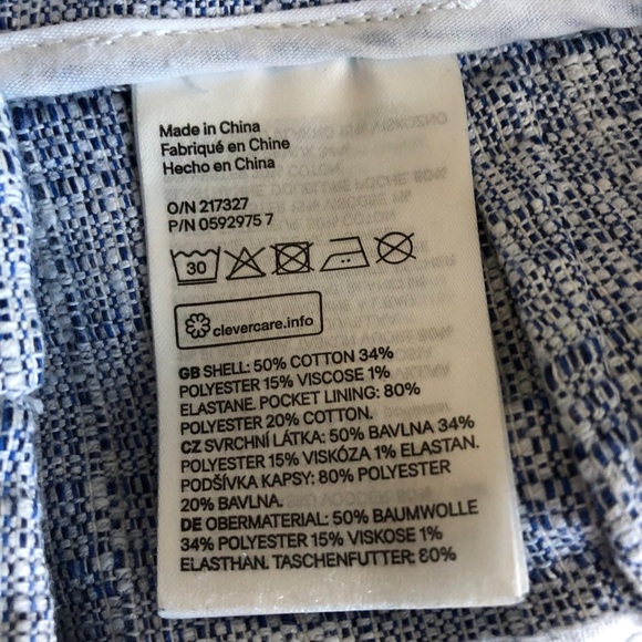 ✨HOST PICK✨ H&M Heather Blue Slim Fit Slacks - Picture 7 of 9